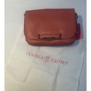 Ivanka Trump Crossbody Handbag Purse Pink Silver  Hardware President Chic NWT